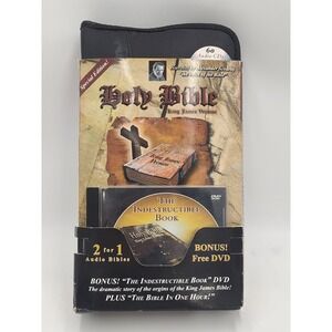 Holy Bible KJV Audio CD Narrated By Alexander Scourby 60 Discs + Bonus